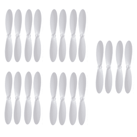 HobbyFlip White on White Propeller Blades Props 5x Propellers Compatible with Radio Shack Surveyor Drone