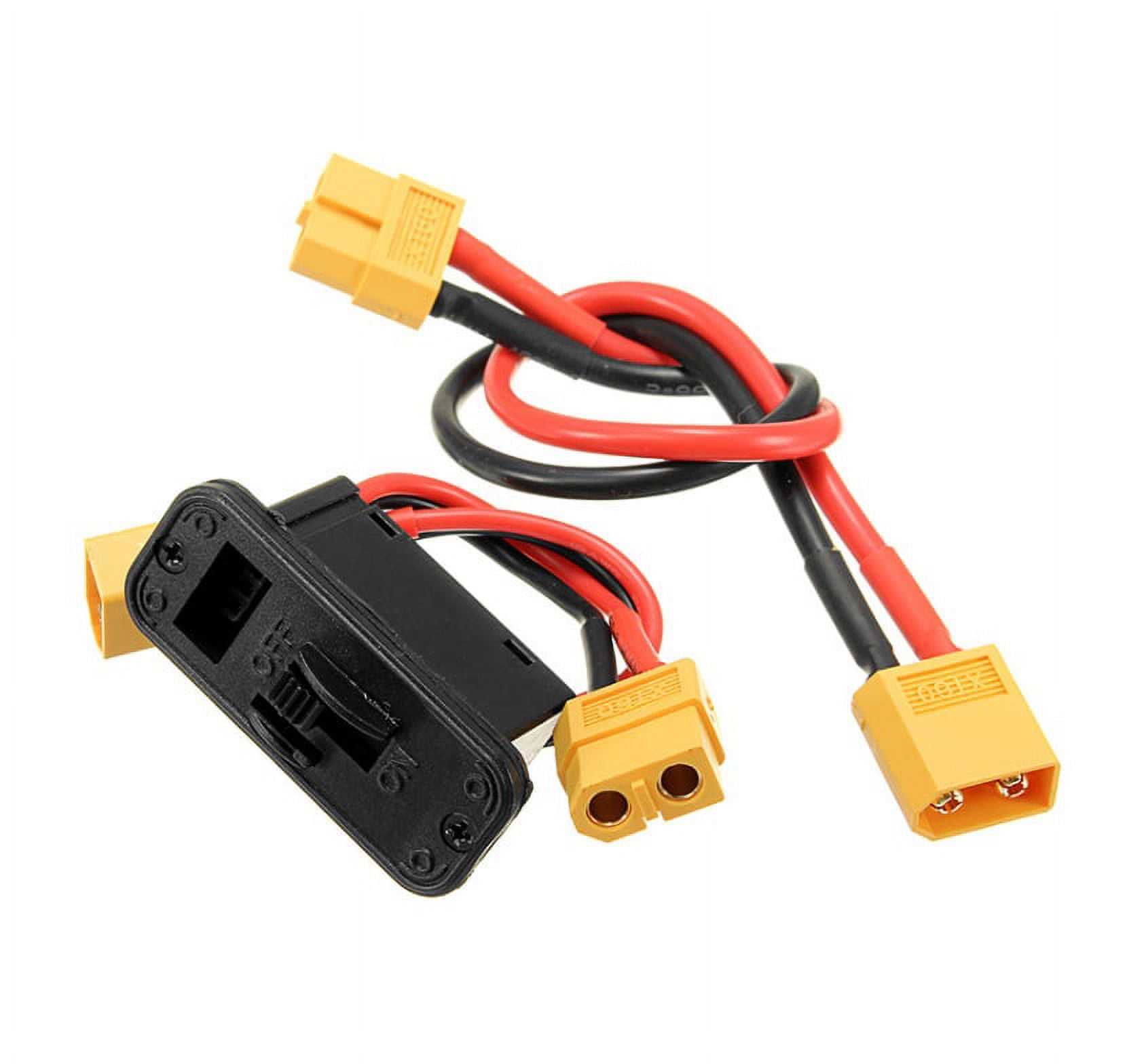 HobbyFlip XT60 Plug On Off Switch Connector with 200mm Extension Wire ...