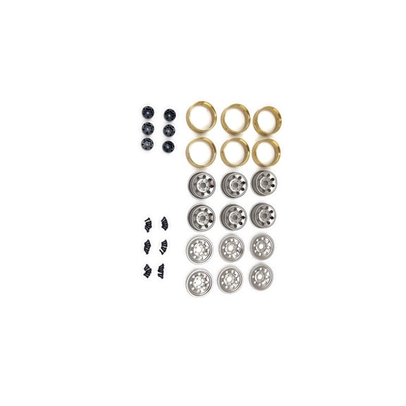 HobbyPlus 1.2 Steelie Bead Lock Wheel (Silver) For Arktos 6x6