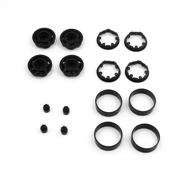 HobbyPlus CR18P Truck 1.2inch Bead Lock Wheel Set (Black)