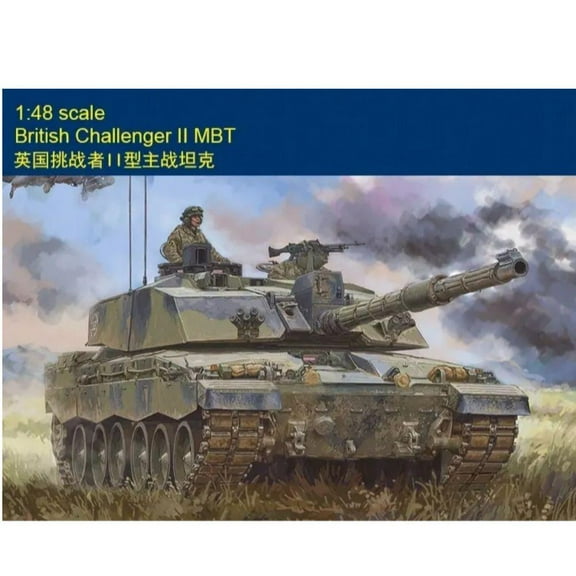 Hobbyboss MODEL 84852 1/48 Scale British Challenger II Main Battle Tanks Assembly plastics model kit