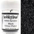 thumbnail image 1 of Hobbyland Edible Glittery Flakes (Black, 1/4 oz), 1 of 5