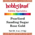 thumbnail image 1 of Hobbyland Edible Sprinkles, Pearlized Sanding Sugar, Rose Gold, 4 Oz, 1 of 3