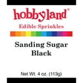 thumbnail image 1 of Hobbyland Edible Sprinkles, Sanding Sugar, Black, 4 Oz, 1 of 3