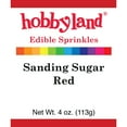 thumbnail image 1 of Hobbyland Edible Sprinkles, Sanding Sugar, Red, 4 Oz, 1 of 3