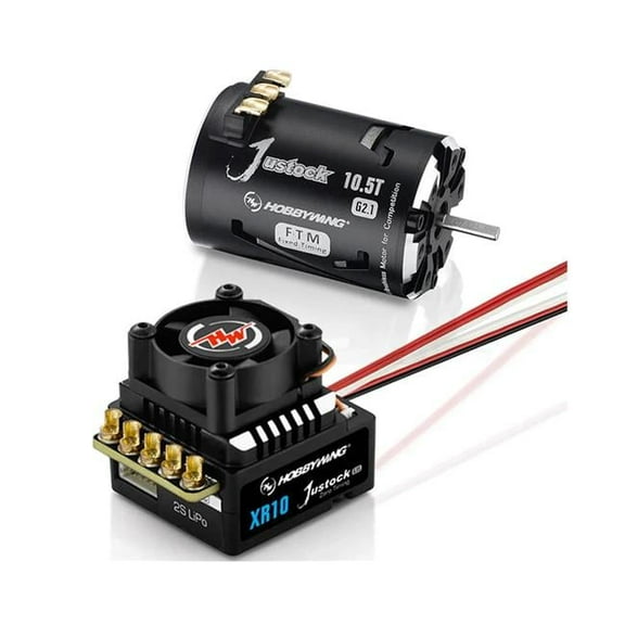 Hobbywing HWI38020370 Xerun XR10 Justock G3S, JS2 10.5T G2.1 Brushless Motor Combo