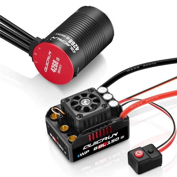 Hobbywing HWI38030400 Quicrun 8BL150 G2 ESC with Ezrun 4268L G2 Motor