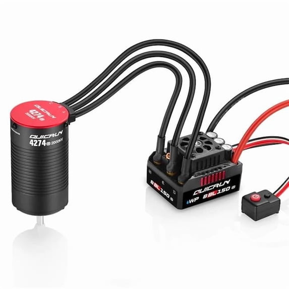 Hobbywing HWI38030401 Quicrun WP 8BL150 G2 ESC with Ezrun 4274 G2 Motor Combo