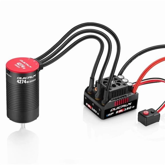 Hobbywing HWI38030401 Quicrun WP 8BL150 G2 ESC with Ezrun 4274 G2 Motor Combo
