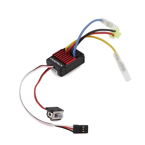 Hobbywing QuicRun WP-1625 25A Waterproof Brushed ESC For 1/16 & 1/18 Scale RC Cars and Trucks, 2S3S LiPo / NiMH Compatible