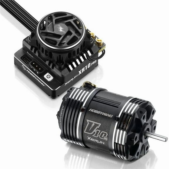 Hobbywing XR10 Pro G3 Electronic Speed Control & V10 G3 4.5T Modified Motor Combo for RC Vehicle, Black