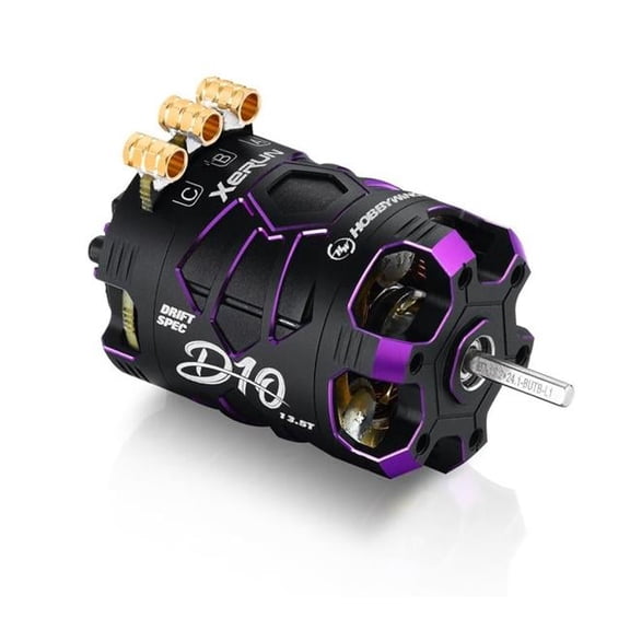 Hobbywing Xerun D10 (13.5T) Drift Motor (Xerun D10 13.5T- Purple) HWI30401139