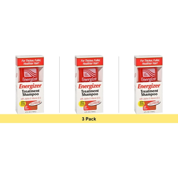 Hobe Labs Energizer Treatment Shampoo, 4 oz - 3 Pack Bundle