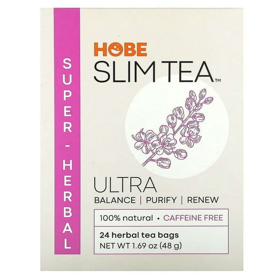 Hobe Labs Ultra Slim Tea Super Herbal 24 Tea Bags