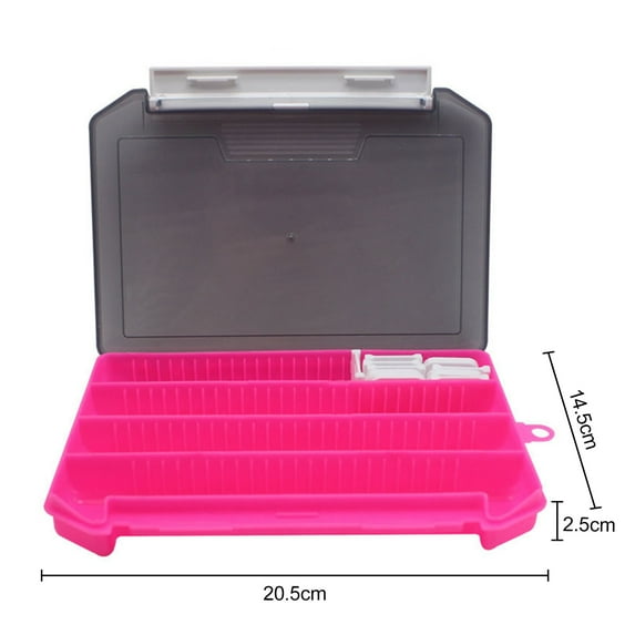 Hobeauty Clear Lid Bait Box Lure Bait Box Fishing Tackle Organizer