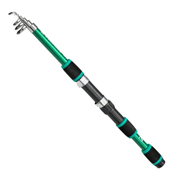 Hobeauty Collapsible, Lightweight Telescoping Fishing Rod, 173 cm FRP Green