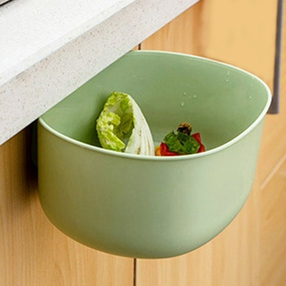 Hobeauty Kitchen Cabinet Hanging Garbage Waste Bin Trash Storage Container Trash Can Basket Holder Rubbish Organizer, 8.27 x 7.01 x 3.54"