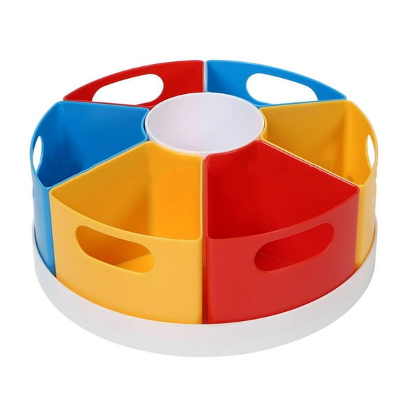 Hobeauty Swivel Pen Holder Rotating Pen Holder Desk Organizer for Home Office Students Swivel Makeup Brush Organizer with 6 Compartments Lightweight Durable