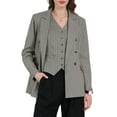 thumbnail image 1 of INSPIRE CHIC Women's Double Breasted Vintage Office Dressy Striped Suit Blazer XL 1, 1 of 5