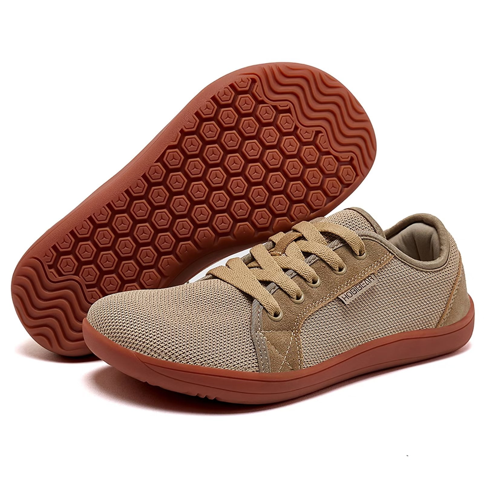 Wide Toe Box Velcro Comfy Retro Flat Shoes 41 36 / Brown