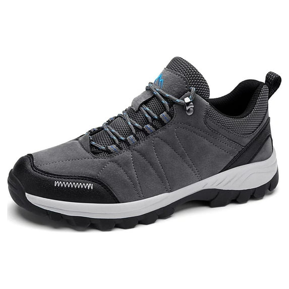 HOBIBEAR Mens Sneakers Leather Running Shoes Trainers Sneaker Casual Hiking Shoes