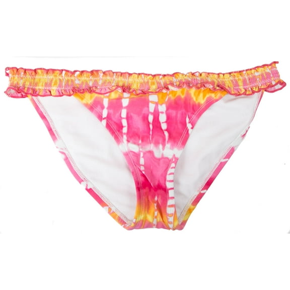 Hobie Women's Lipstick Detail Cinched Smocked Hipster Waist Swim Bottom