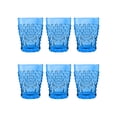thumbnail image 1 of Hobnail Acrylic Drinking Glasses - Cobalt Blue - 14 oz - Set of 6, 1 of 1