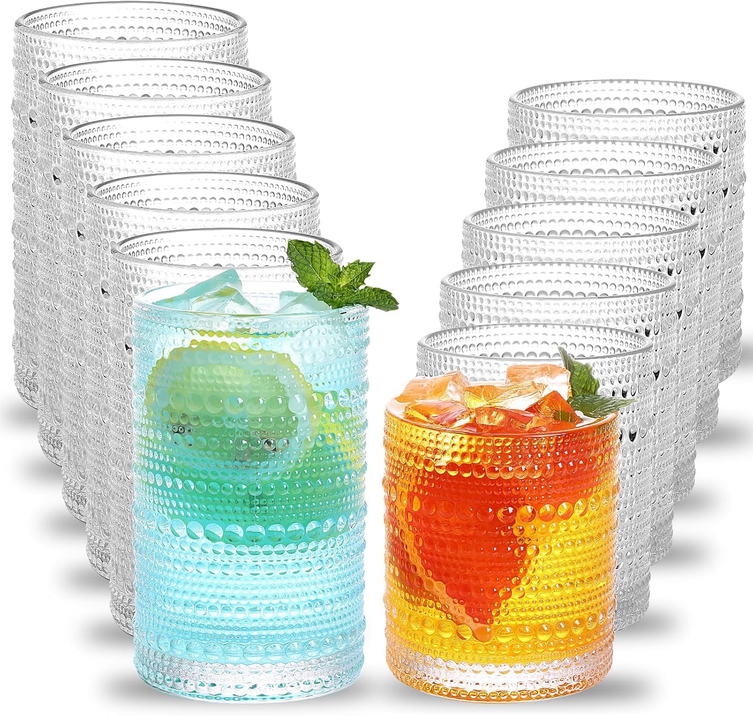 Bicchieri Da Whisky Doppio Vecchio Stile (set Da 4) Con Pietre