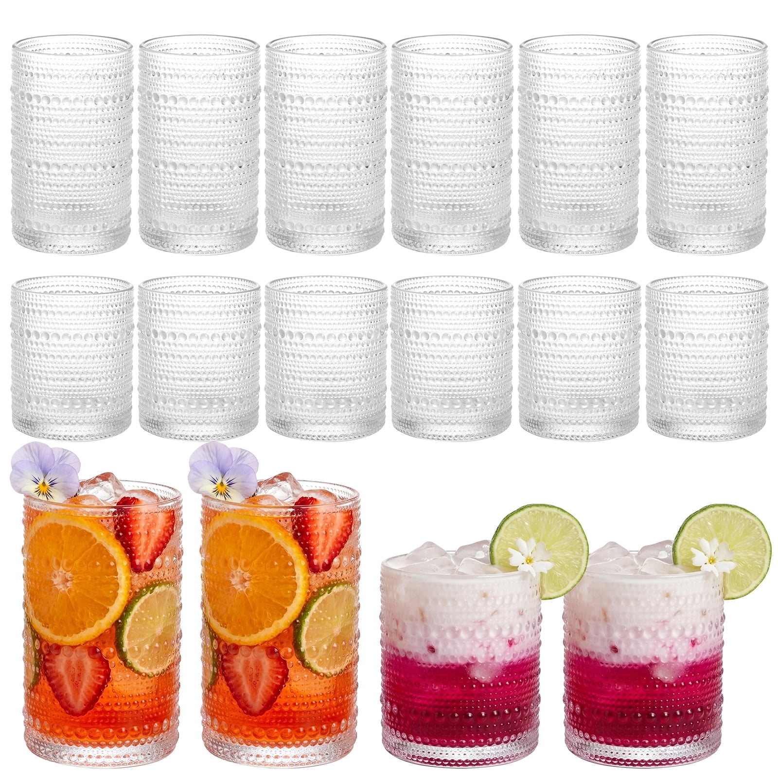Drinking Glasses Set of 16