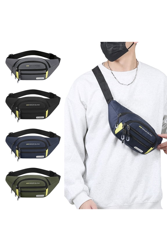 Hobo Bag Crossbody Bag Men's Watertight Material Chest Bag Multifunctional Sports Outdoor Leisure Shoulder Backpack Messenger Bag