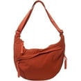 thumbnail image 1 of Lohol Unisex Adult Corduroy Nylon Hobo Crossbody Bag, Slouchy Crescent Shoulder Purse (Orannge), 1 of 7