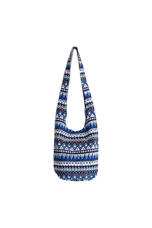 Hobo Bags Shoulder Bag Purses Shopping Hipster Zip Blue