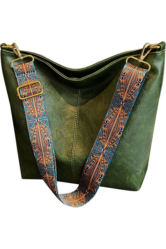 Hobo Bags for Women Crossbody Bag Guitar Strap Purse Vegan Leather  Handbags Boho Purses Tote Bucket Bag