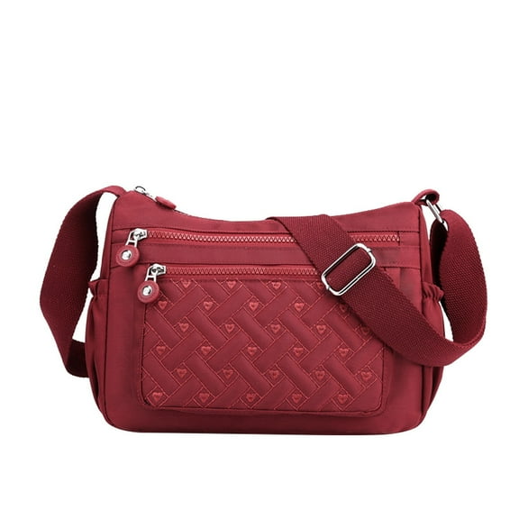 Hobo Crossbody Messenger Bags for Women Casual Multipocket Nylon Shoulder Purse and Handbags Pocketbook