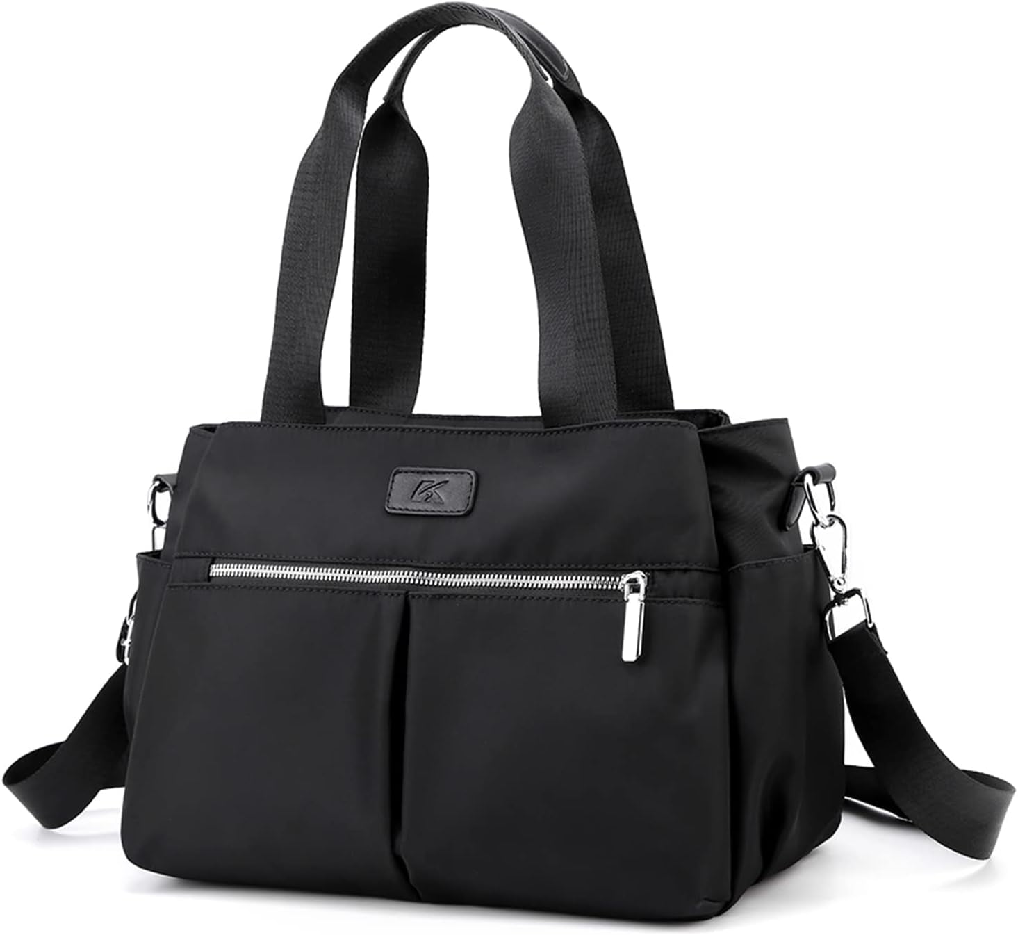 Hobo Handbags Light Nylon Crossbody Bag for Women, Multi Compartment Tote Purse Bags