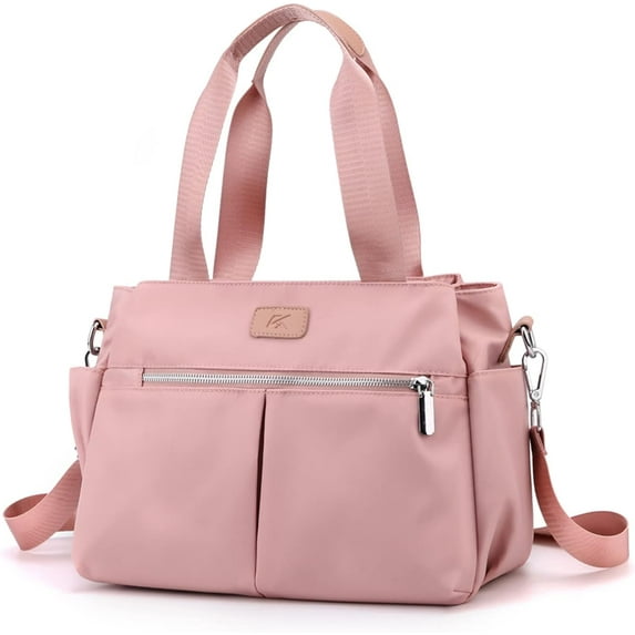 Hobo Handbags Light Nylon Crossbody Bag for Women, Multi Compartment Tote Purse Bags