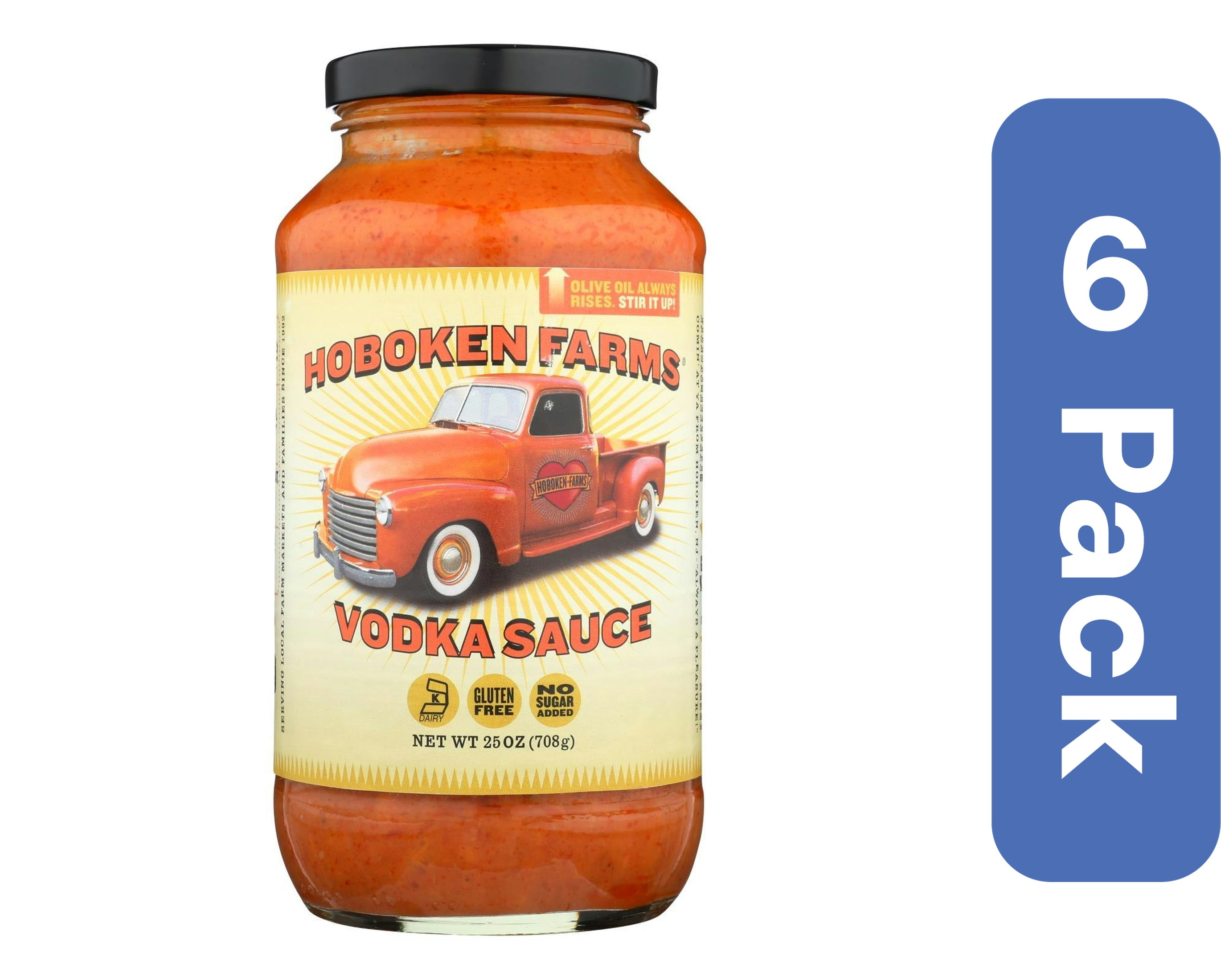 Hoboken Farms Vodka Pasta Sauce 25 oz (Pack Of 6)