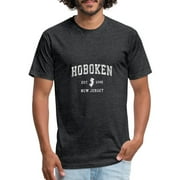Hoboken New Jersey Nj Vintage Athletic Sports Desi Fitted Cotton / Poly T-Shirt