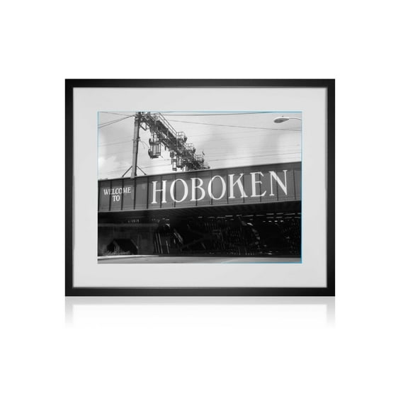 Hoboken sign NJ Framed Art