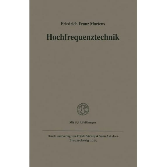 Hochfrequenztechnik, (Paperback)