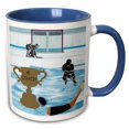 thumbnail image 1 of 3drose, Hockey 1 Coach, 11oz Two-tone Blue Mug, 1 of 6