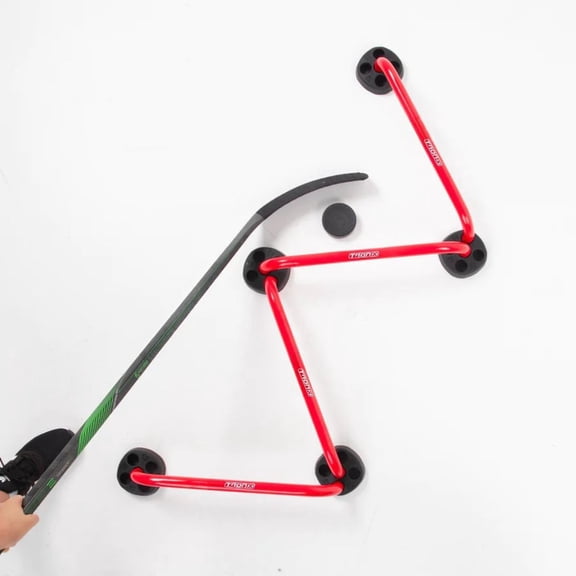 Hockey Adjustable Stickhandling Aid Edge Dangler - Steel Stick Handling Trainer Suitable for On & Off Ice, Improve Puck Control & Coordination | Training Equipment Kids & Adult Hockey Players