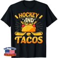 thumbnail image 1 of Hockey And Tacos Ice Sports Graphic T-Shirt, 1 of 4