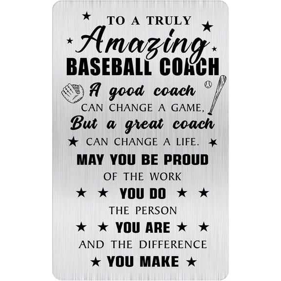 Hockey Coach Gifts for Men Women - Best Coach Ever Appreciation Card – Thank You Hockey Coaches Gifts from Team Players