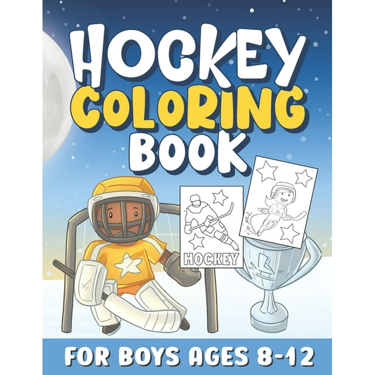 Hockey coloring book: Nhl National Hockey League Coloring Book Great Gift  Adult Coloring Books For Women And Men (Paperback)