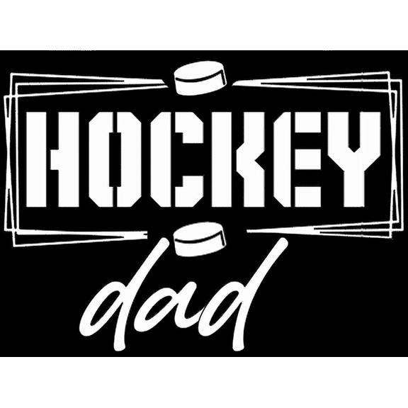 Hockey Dad - Car Window - Premium Vinyl Decal/Sticker