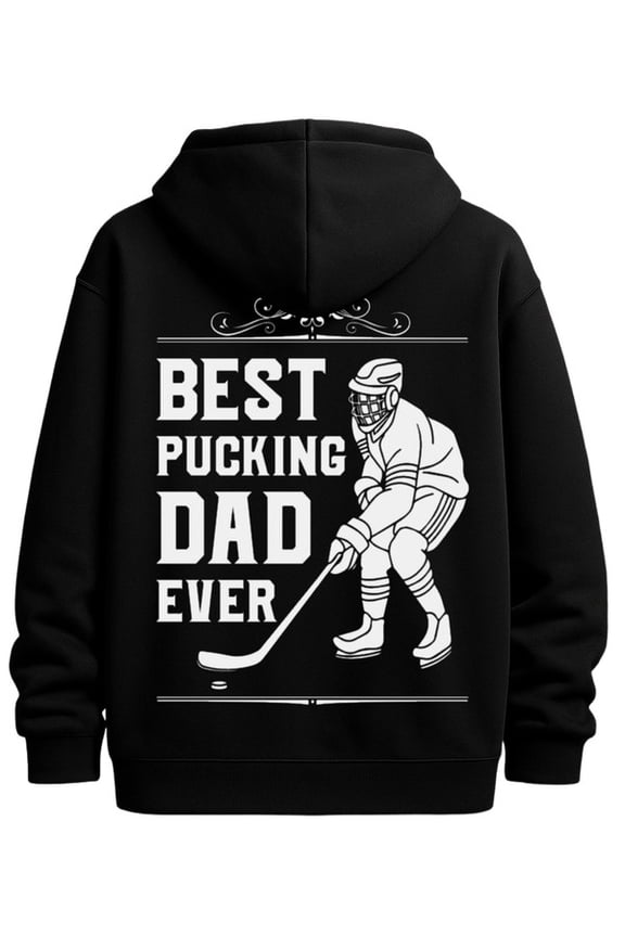Hockey Dad Hoodie funny hoodies hockey men's sweatshirts black Drawstring Comfortable Oversized Hooded Pullover Sweatshirt high quality unforgettable guys