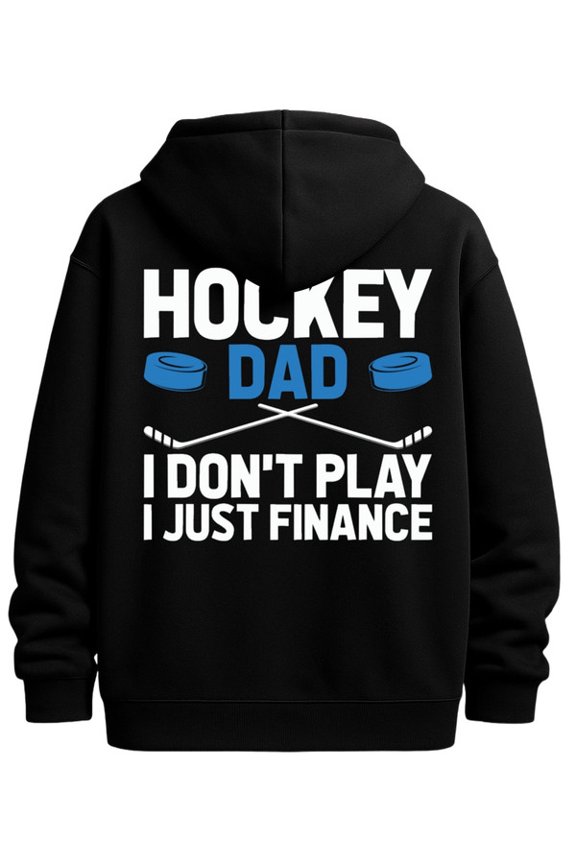 Hockey Dad Hoodie hoodies & sweatshirt hockey mens polyester black Daily and Weekend Wear aesthetic guys unforgettable Funny Unisex Shirt Printed tshirts
