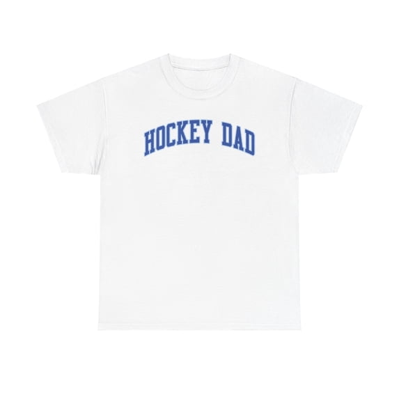 Hockey Dad Shirt Gifts Tshirt Crew Neck Short Sleeve