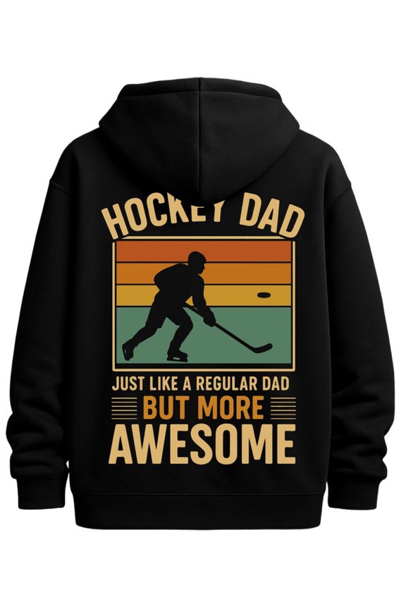 Hockey Dad T-Shirt hoodies & sweatshirt hockey men polyester black Everyday Styling christian happy guys Retro Unisex Shirt Graphic tshirts Basic Unisex Shirt Graphic Tee tshirts